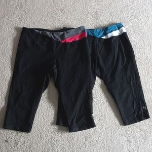 Matching pair of hyba capris active wear